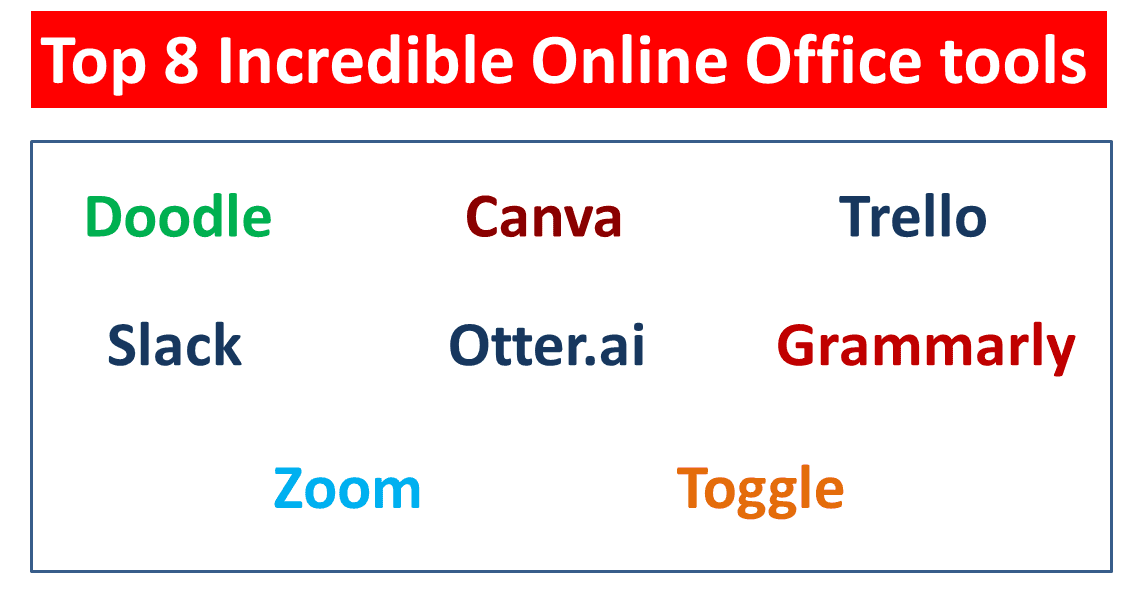 Top 8 Incredible Online Office tools