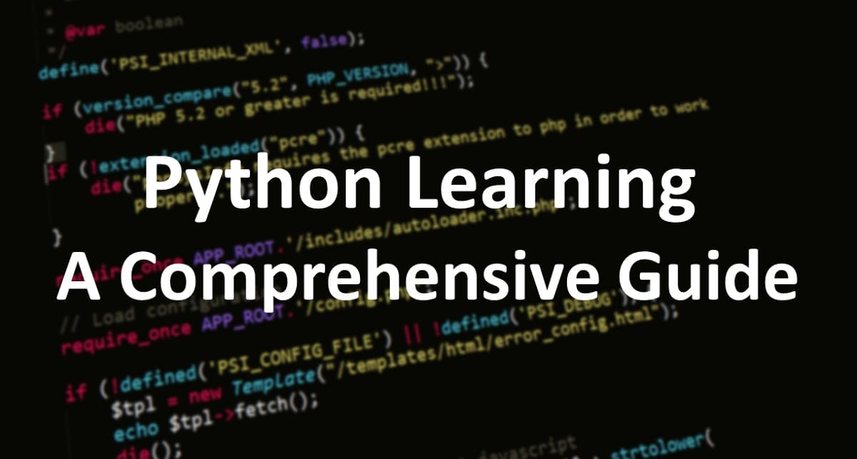 Python Learning - A Comprehensive Guide
