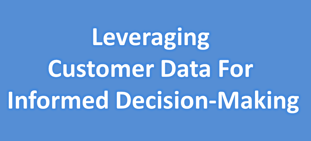 Leveraging Customer Data for Informed Decision-Making