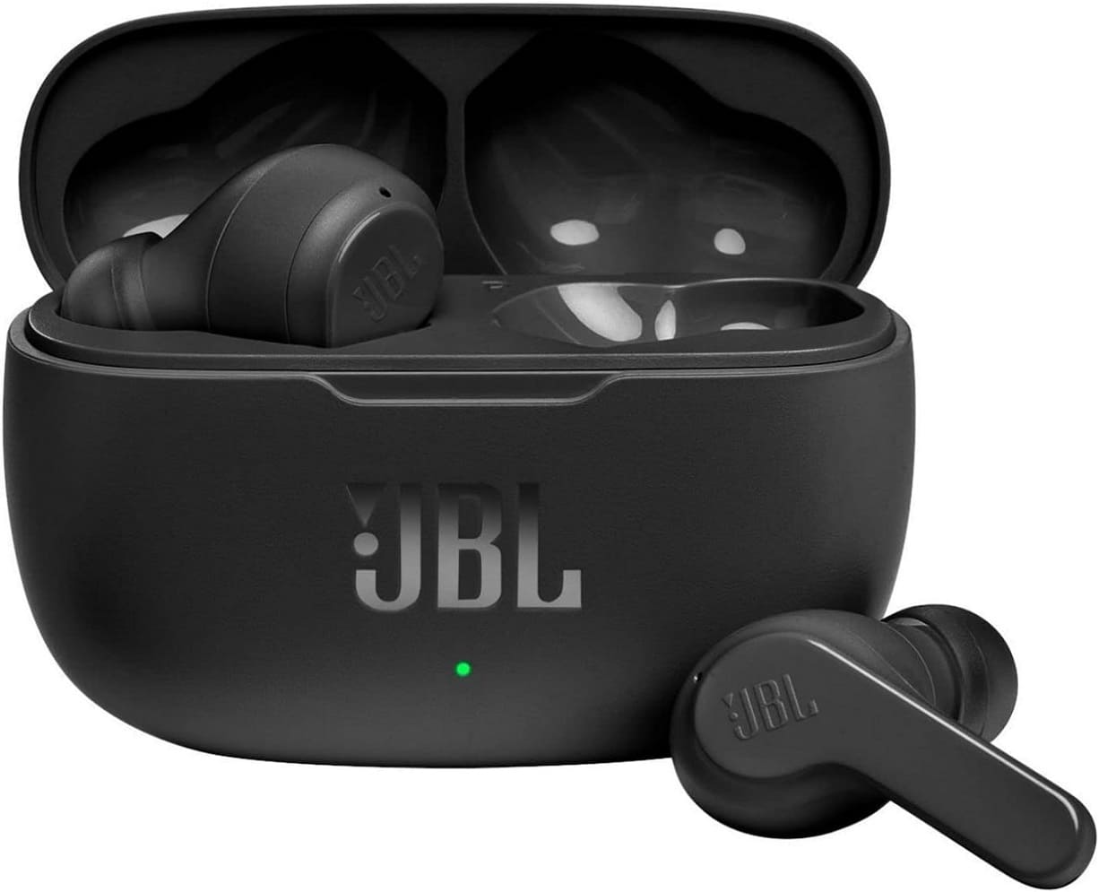 How to turn on or off JBL Vibe 200 Earbuds?