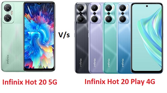 Infinix Hot 20 5G vs Infinix Hot 20 Play 4G Mobile