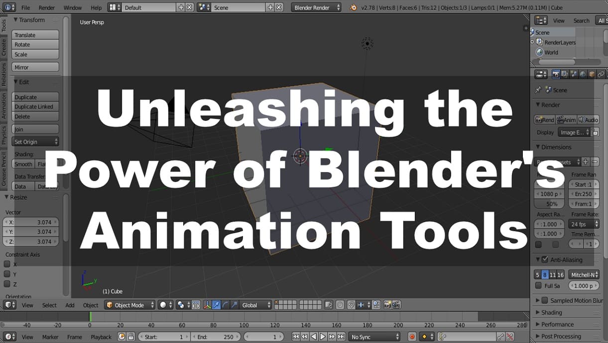 Unleashing the Power of Blender's Animation Tools