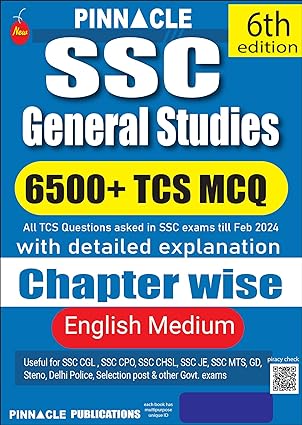 Pinnacle SSC General Studies 6500+ TCS MCQ 6th Edition Book