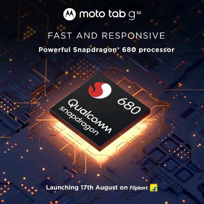 Motorola Moto Tab G62 is Launching on August 17