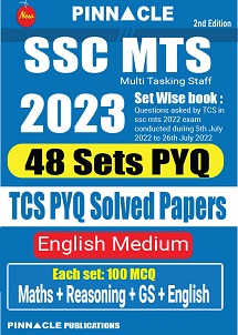 Pinnacle SSC MTS 2023 TCS PYQ Solved Papers