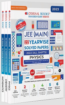 Oswaal Jee Main 2023 Solved Paper - Set of 3 Books - PCM