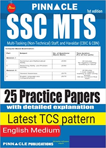 Pinnacle SSC MTS 25 Practice Papers Book