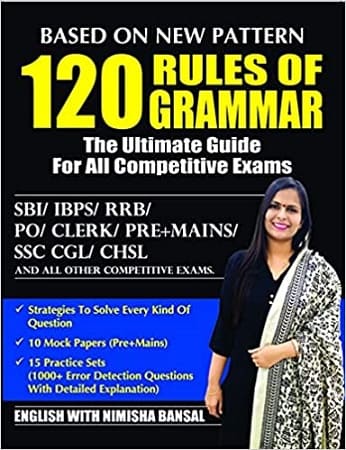 120 Rules of Grammar Book by Author Nimisha Bansal