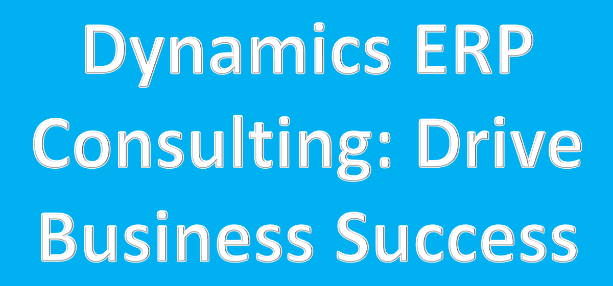 Dynamics ERP Consulting: Empowering Business Success