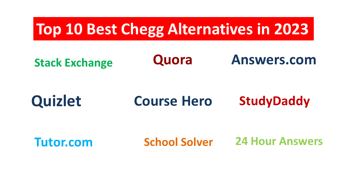 Top 10 Best Chegg Alternatives in 2023