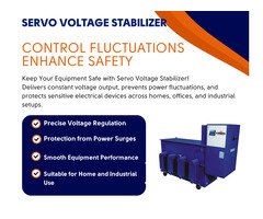 Trusted Servo Voltage Stabilizer Manufacturer in Punjab for Industrial Power Protection