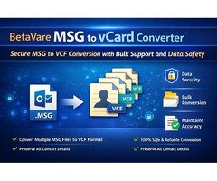 Secure MSG to VCF Conversion with Bulk Support and Data Safety