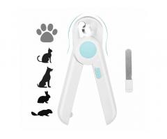 Cat Dog Nail Clippers and Trimmer, Pet Nail Clippers with LED Light - 1
