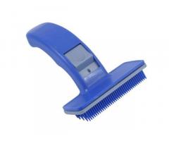 VetSafe Plastic Slicker Brush with Press Key for Pets - 1