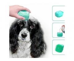 Pet Grooming Bath Massage Brush with Soap and Shampoo