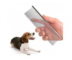Stainless Steel Pet Hair Grooming Flat Comb for Dogs, Cats, Pets