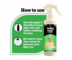 AMORITE Dog Perfume Fresh Coat Spray and Controls Odor for Dogs and Cat