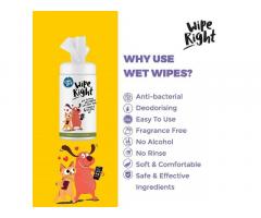 Captain Zack Wipe Right Anti-Bacterial Pet Wipes for Dogs and Cats