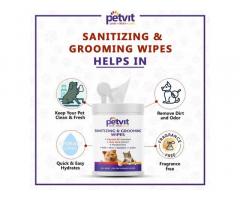 Petvit Cleansing and Grooming Wipes for Dog and Cat Enriched with Vitamin B5 and Aloe Vera - 2