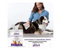 Petvit Cleansing and Grooming Wipes for Dog and Cat Enriched with Vitamin B5 and Aloe Vera - 3