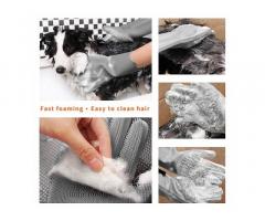 Aufew Magic Pet Grooming Gloves Dog Bathing Scrubber Gloves - 2