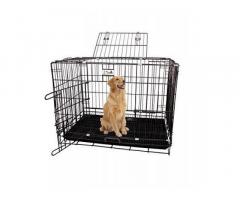 Jainsons Pet Products Black Cage/Crate/Kennel with Removable Tray for Dogs/Cats