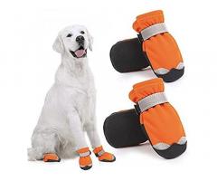 KUTKUT Waterproof Dog Boots for Small, Medium and Large Dogs