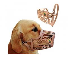 DreamAuro Adjustable Muzzle, Mouth Cover Design for Dog/Puppy