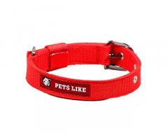 Pets Like Polyester Collar for dog, Red - 1