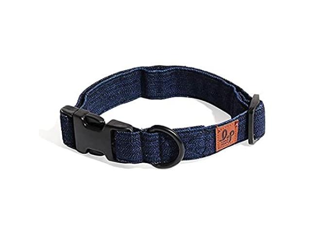 Lana Paws Crazy But Cute Embroidered Denim Dog Collar - 2/2