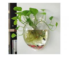PREMIER PLANTS Wall Hanging Fish Bowl Acrylic 12 Inches