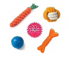 Spike Teether Ball Toy for Puppies, Small Dogs
