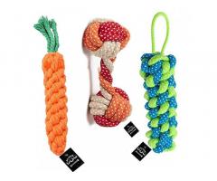 BLACK DOG Rope Toys for Dogs, Puppy