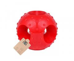 Super Dog Rubber Hole Ball Toy - 1