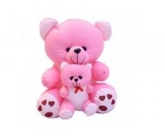 Pink Mother with Child Teddy Bears for Kids