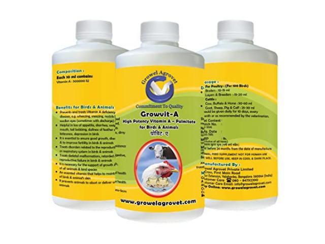Growel Growvit A Vitamin Supplement for Poultry - 1/1