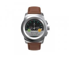 Noise NoiseFit Fusion Hybrid Smart Watch with Leather Strap