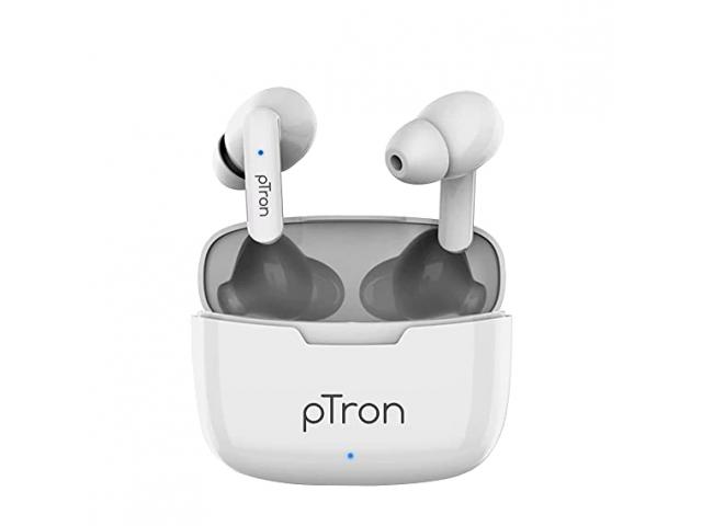 Ptron Bassbuds Duo New Bluetooth 5.1 Wireless EarBuds Headphones - 2/2