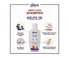Petvit Anti Itch Shampoo with Tea Tree Oil and Lemon Grass Oil for All Breed Dog Cat - 2