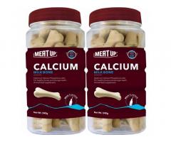 Meat Up Calcium Bone Jar, Dog Supplement Treats Buy Online Price
