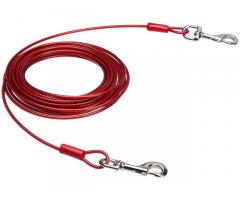 AmazonBasics Tie-Out Cable/Leash for Dogs up to 57 Kg, 30 Feet