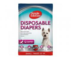 Simple Solution Disposable Dog and Cat Diapers, Small