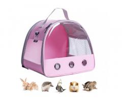 LAIRIES Small Animal Carrier for Hamster and Rats, Pet Travel Carrier for Small Animal