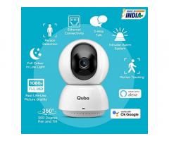 Qubo Smart Cam 360 Ultra 1080p Full HD Wi-Fi Camera, Ethernet Port