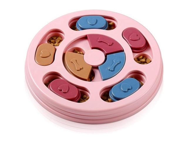 FASOON Interactive Dog Food Puzzle Toy Bowl - 1/3