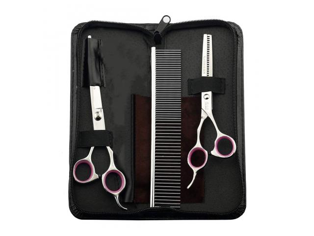 PetVogue Stainless Steel Pet Grooming Scissor Kit for Dogs and Cat - 2/3