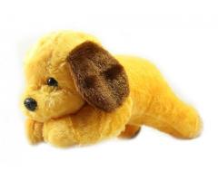 Richy Toys Cute Brown Dog Animal Soft Push Toys for Kids Birthday Gift