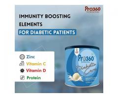 Pro360 Diabetic Care Vanilla Flavour Protein Powder for Dietary Management of Diabetes