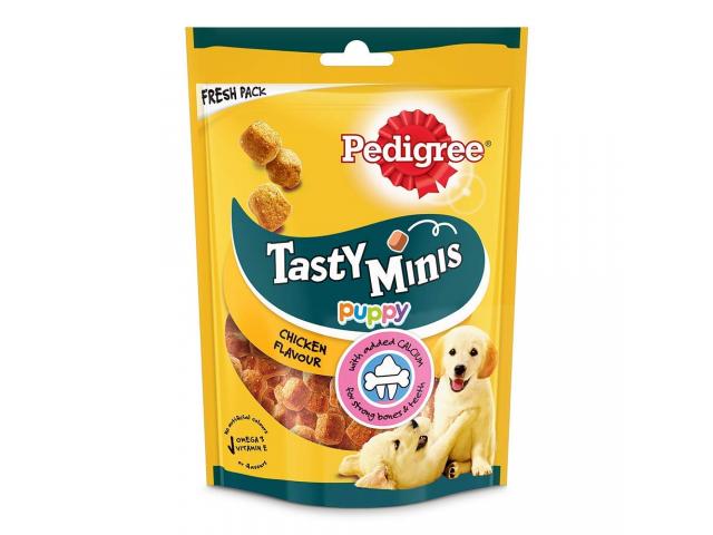 Pedigree Tasty Minis Cubes Puppy Dog Treat, Chicken Flavour - 1/2