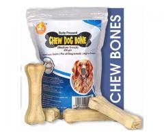 BOLTZ Adult Rawhide Pressed Dog Chew Bone, Chicken, 5 Inch Size Bone (500 GM)